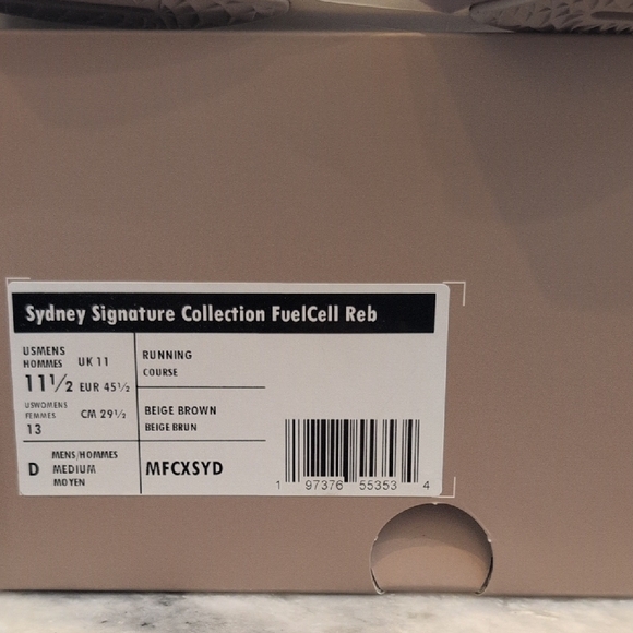 New Balance Men's Athletic Shoes - Cream and White - Picture 3 of 5